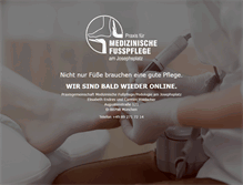 Tablet Screenshot of medizinische-fusspflege-muenchen.de